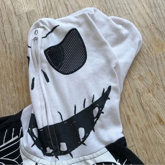 Disney The Nightmare Before Christmas Black and White Kids Small Hoodie - Picture 3 of 3